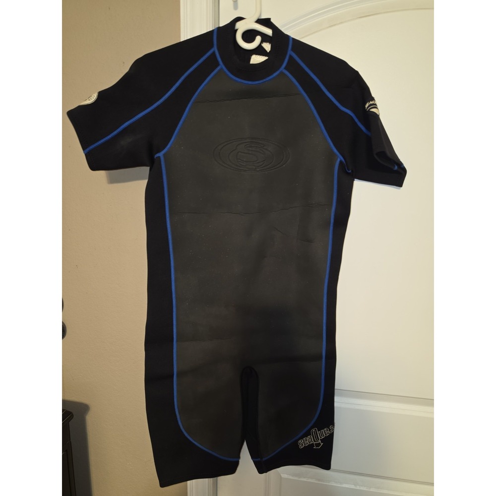 Wetsuit Sea Quest Short Thermal Mens Large scuba/snork Back zipper